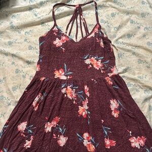 Maroon Skater Dress M